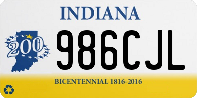 IN license plate 986CJL