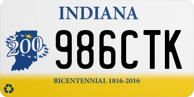 IN license plate 986CTK