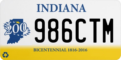 IN license plate 986CTM