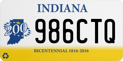 IN license plate 986CTQ