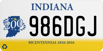 IN license plate 986DGJ