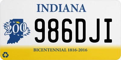 IN license plate 986DJI