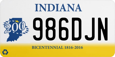 IN license plate 986DJN