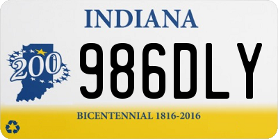 IN license plate 986DLY