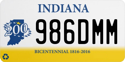 IN license plate 986DMM