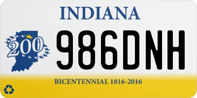 IN license plate 986DNH