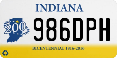 IN license plate 986DPH