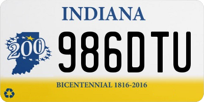 IN license plate 986DTU