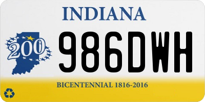 IN license plate 986DWH