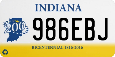 IN license plate 986EBJ