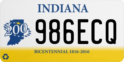 IN license plate 986ECQ