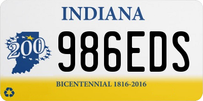 IN license plate 986EDS