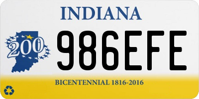 IN license plate 986EFE