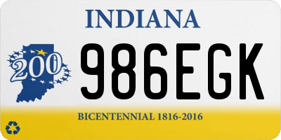 IN license plate 986EGK