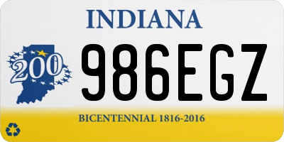 IN license plate 986EGZ