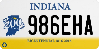 IN license plate 986EHA