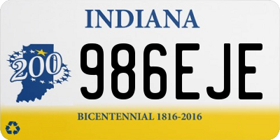 IN license plate 986EJE