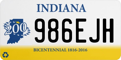 IN license plate 986EJH