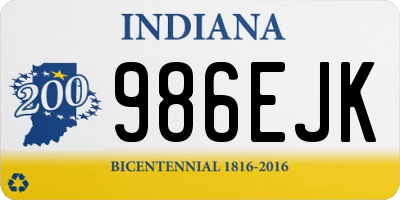 IN license plate 986EJK