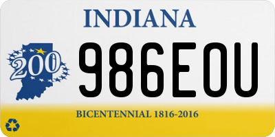 IN license plate 986EOU