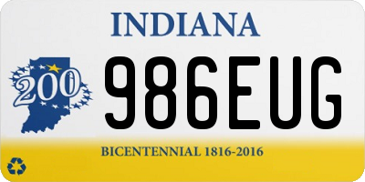 IN license plate 986EUG