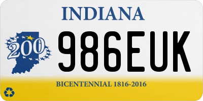 IN license plate 986EUK