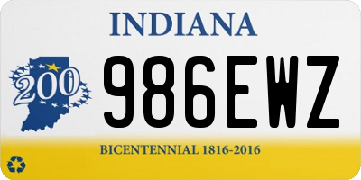 IN license plate 986EWZ