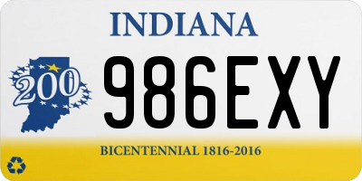 IN license plate 986EXY