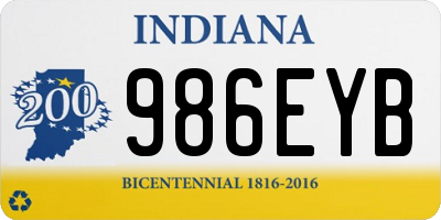 IN license plate 986EYB