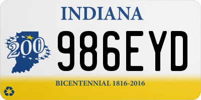 IN license plate 986EYD