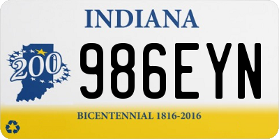 IN license plate 986EYN