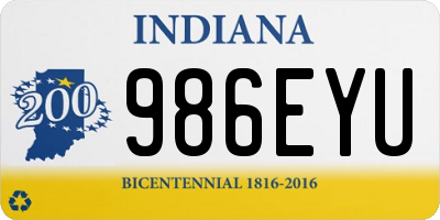 IN license plate 986EYU