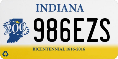 IN license plate 986EZS