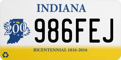 IN license plate 986FEJ