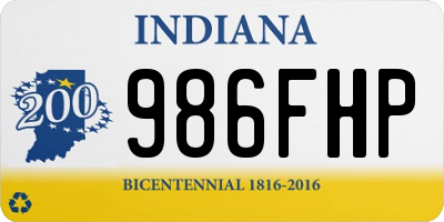 IN license plate 986FHP