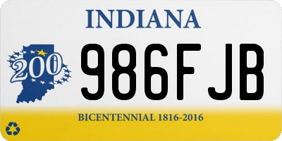 IN license plate 986FJB