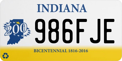 IN license plate 986FJE