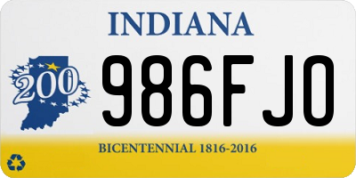 IN license plate 986FJO