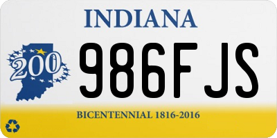 IN license plate 986FJS