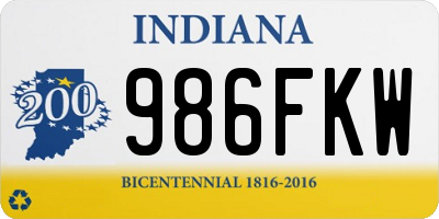 IN license plate 986FKW