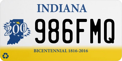 IN license plate 986FMQ