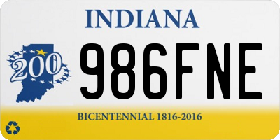 IN license plate 986FNE