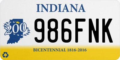 IN license plate 986FNK