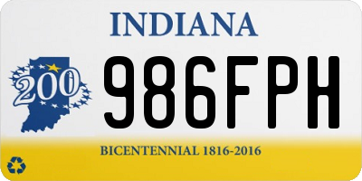 IN license plate 986FPH