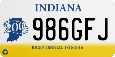 IN license plate 986GFJ