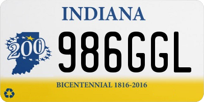 IN license plate 986GGL