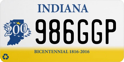 IN license plate 986GGP