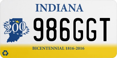 IN license plate 986GGT