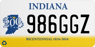 IN license plate 986GGZ