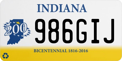 IN license plate 986GIJ